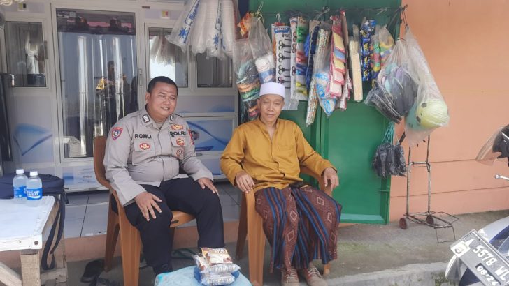 SAMBANGI TOKOH MASYARAKAT, BRIPKA M. ROMLI BERIKAN HIMBAUAN KAMTIBMAS