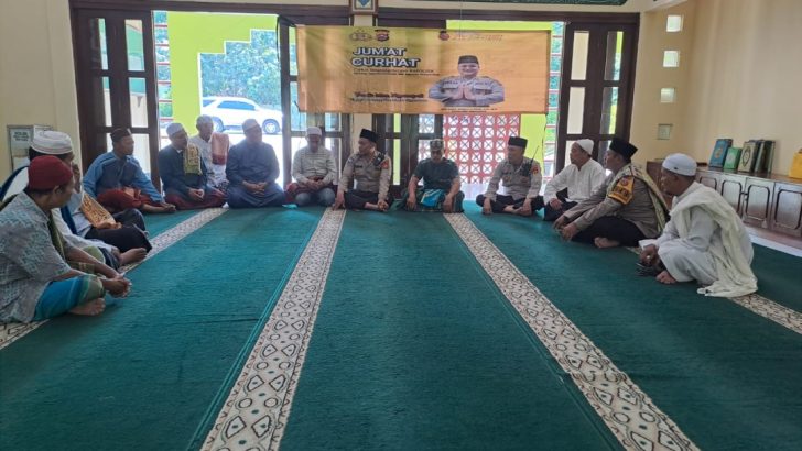 Kanit Binmas Polsek Tigaraksa gelar Jumat Curhat.