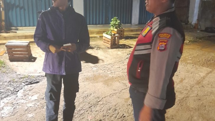 Di sekitaran Kawasan Pemerintahan Kabupaten Tangerang Anggota Sat Samapta Polresta Tangerang melaksanakan Operasi Cipta Kondisi dipimpin pawas.