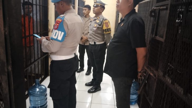 PENGECEKAN RUANG TAHANAN POLRESTA TANGERANG SECARA RUTIN OLEH PIKET SIPROPAM POLRESTA TANGERANG