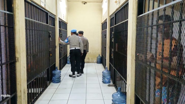 PENGECEKAN RUANG TAHANAN POLRESTA TANGERANG SECARA RUTIN OLEH PIKET SIPROPAM POLRESTA TANGERANG