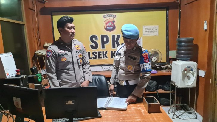 PENGECEKAN KESIAPSIAGAAN POLSEK KRONJO OLEH SIPROPAM POLRESTA TANGERANG