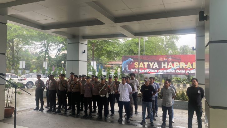 PENGECEKAN APEL SIAGA MAKO OLEH PIKET SIPROPAM POLRESTA TANGERANG