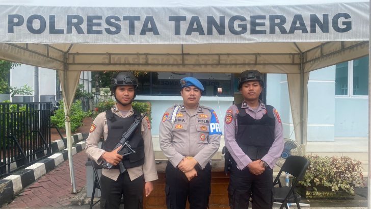 PENGECEKAN PETUGAS PENJAGAAN MAKO POLRESTA TANGERANG OLEH PIKET SIPROPAM POLRESTA TANGERANG