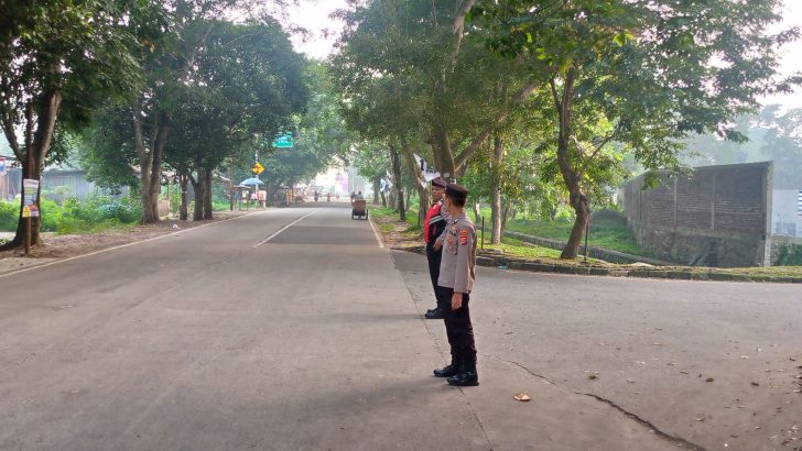 Strong Point anggota siwas Antisipasi Kepadatan Arus Lalulintas