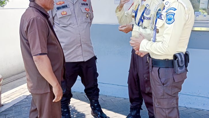 Anggota satpam obvit melaksanakan sambang ke pihak security di kawasan cikupa mas.