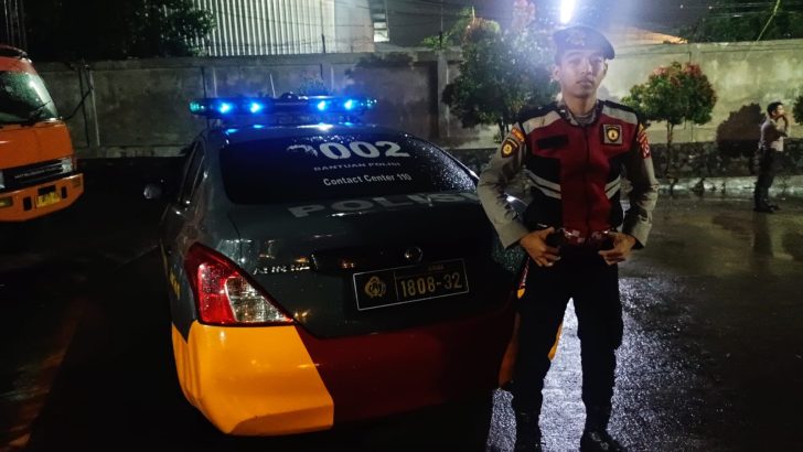 Di sekitaran Jl. Raya Aria Wangsakara Operasi Cipta Kondisi dilakukan oleh Anggota SatSamapta Polresta Tangerang dipimpin oleh Pawas