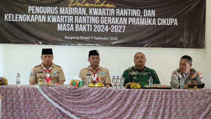 Kwartir Ranting Cikupa Gelar Pelantikan Pengurus Baru, Gerakan Pramuka Siap Berinovasi