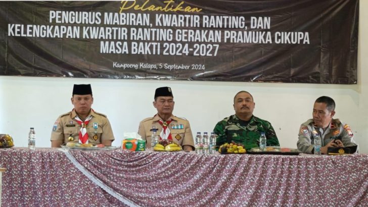 Pengurus Mabiran dan Kwartir Ranting Cikupa Dilantik, Siap Perkuat Gerakan Pramuka 2024-2027