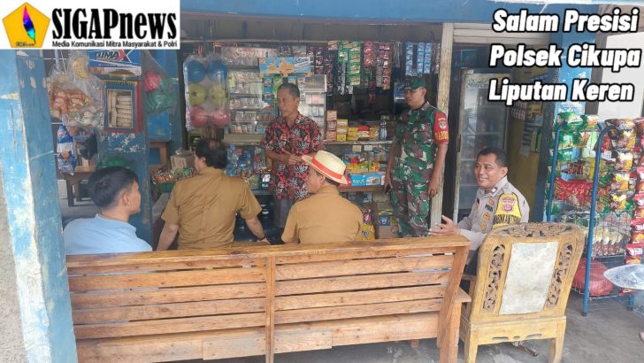 Bhabinkamtibmas Desa Sukadamai, Aiptu Mukhsodin, Galakkan Patroli dan Silaturahmi di Warung Binaan