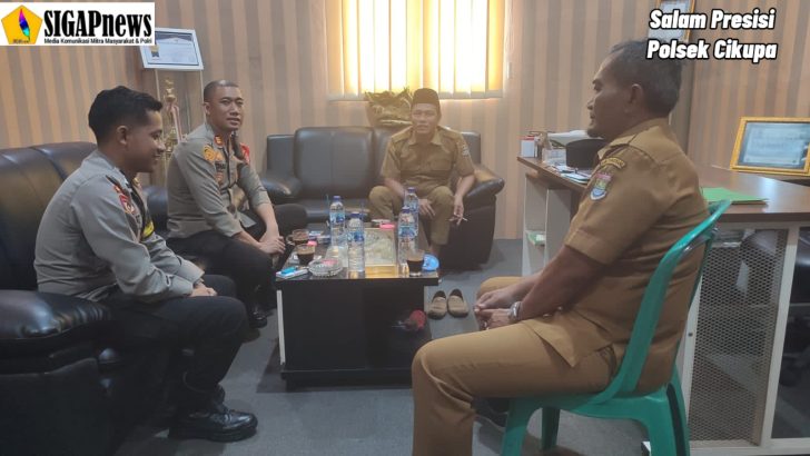 Sambang Desa, Kapolsek Cikupa Bahas Kerja Sama Kamtibmas dengan Kepala Desa Talagasari