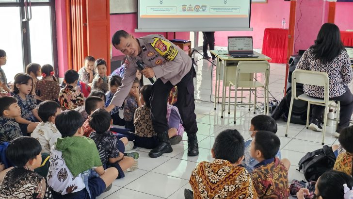 Polsek Cikupa Edukasi Siswa SD JFK School Tentang Bahaya Perundungan