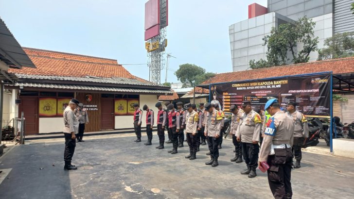 Kapolsek Cikupa Pimpin Pengamanan Kampanye Calon Gubernur dan Bupati