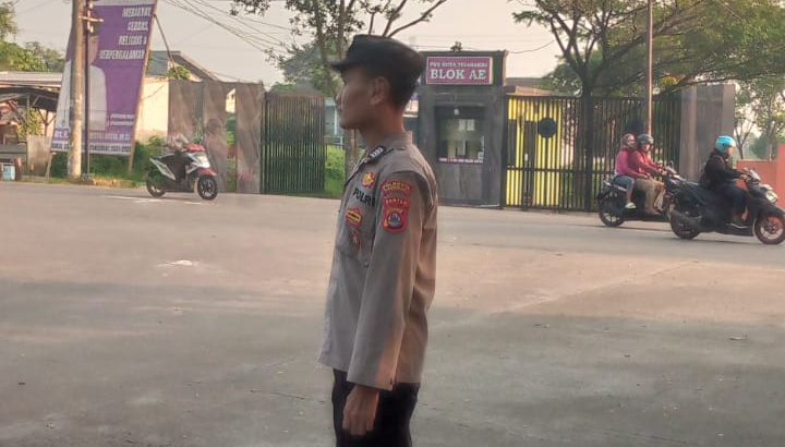 Strong Point anggota siwas Antisipasi Kepadatan Arus Lalulintas