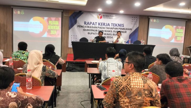 Kasat Reskrim Polresta Tangerang Jadi Narasumber dalam Rapat Kerja Teknis Pengawasan Pemilu 2024
