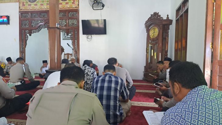 Anggota Sat Reskrim Ikuti Binrohtal di Masjid Al Latief Polresta Tangerang