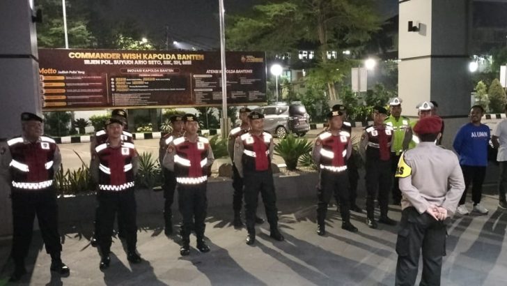 Kanit Harda Sat Reskrim Pimpin Apel Malam Guna Jaga Kamtibmas di Polresta Tangerang
