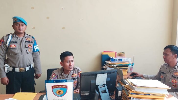 RUANG SIWAS POLRESTA TANGERANG DICEK OLEH SIPROPAM