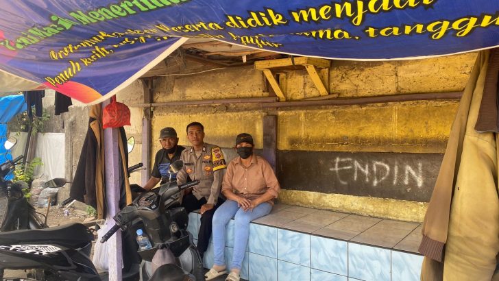 Bhabinkamtibmas Sambangi Pangkalan Ojeg  Lakukan Cooling System Jelang Pilkada Serentak 2024 di Kabupaten Tangerang