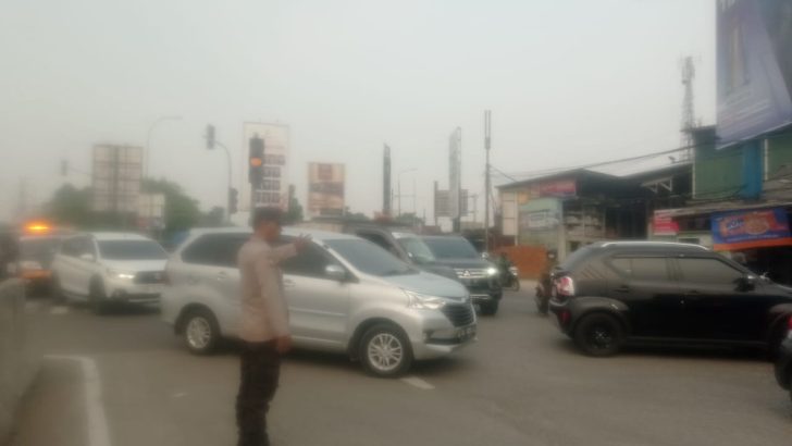 Pengaturan Lalu Lintas di Kedaton, Polisi Pastikan Kamseltibcar Lantas Terjaga
