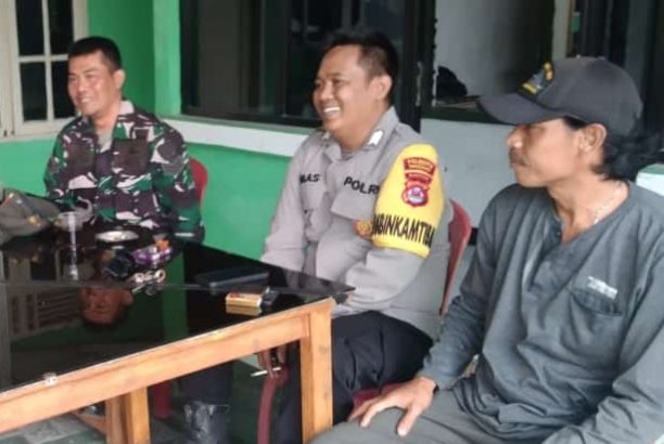 Bripka Dimas Herdian kunjungi Koramil 07 Kresek dalam rangka Guyub TNI-Polri