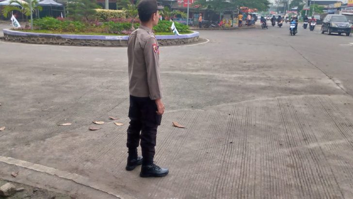 Strong Point anggota siwas Antisipasi Kepadatan Arus Lalulintas