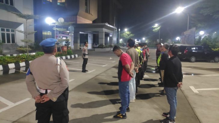 Anggota Sat Reskrim Ikuti Apel Malam Bersama Piket Satfung Polresta Tangerang