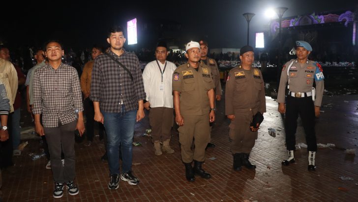 Anggota Sat Reskrim dan Personel Polresta Tangerang Ikuti Apel Konsolidasi Pasca Pengamanan Tangerang Bersholawat