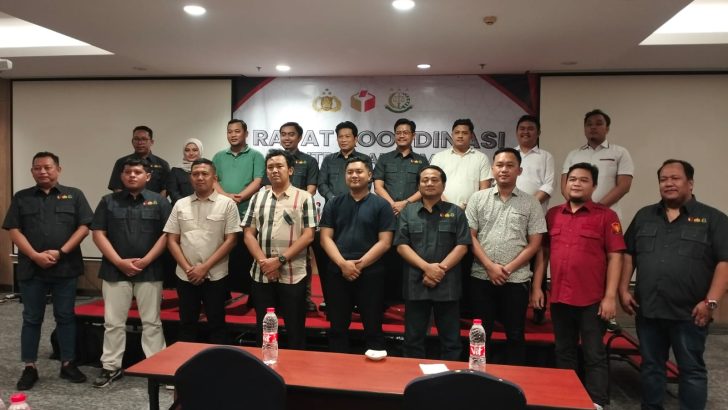 **Anggota Gakkumdu Sat Reskrim Polresta Tangerang Ikuti Rapat Koordinasi Sentra Gakkumdu Bawaslu Kabupaten Tangerang**