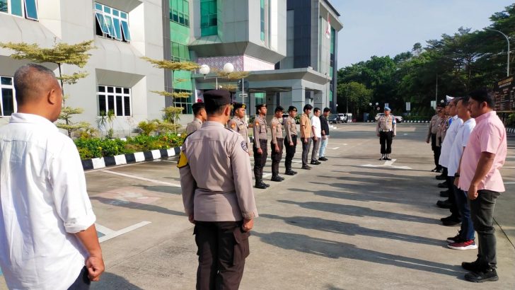 Apel Serah Terima Piket Satfung di Polresta Tangerang