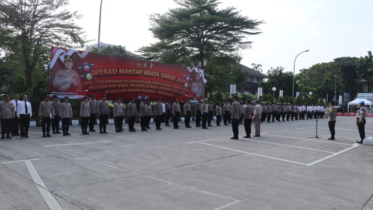 Apel Pagi Personil Satreskrim Polresta Tangerang dengan Arahan Kapolresta Tangerang