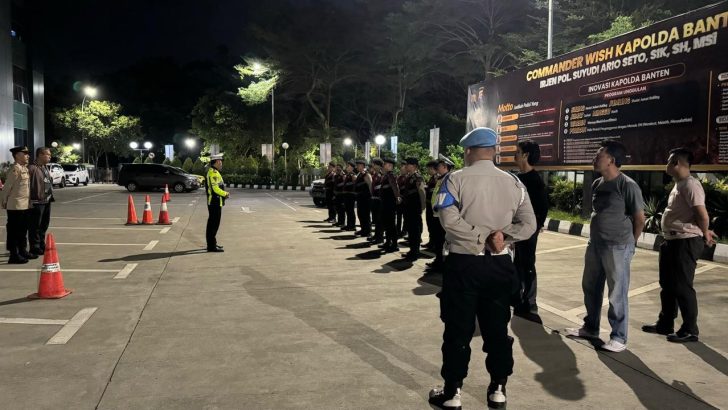 Apel Malam Polresta Tangerang untuk Menjaga Kamtibmas