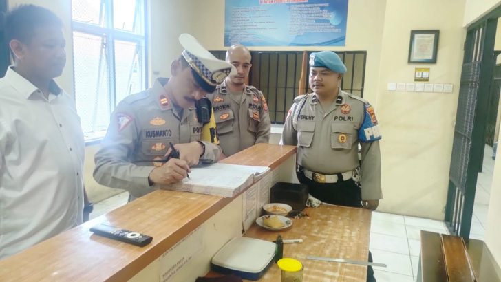 Pengecekan Rutin Ruang Tahanan Sat Tahti Polresta Tangerang