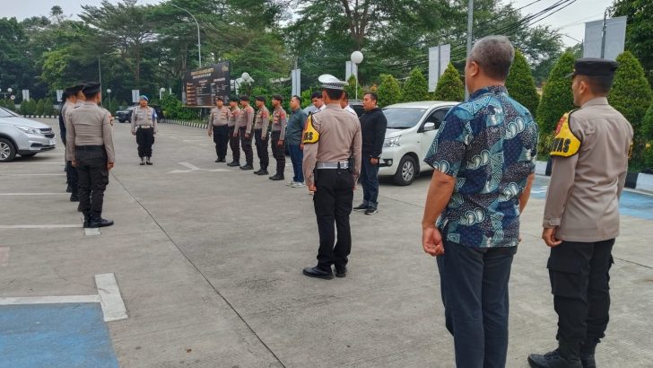 Piket reskrim ikut Apel Serah Terima Piket Fungsi di Polresta Tangerang