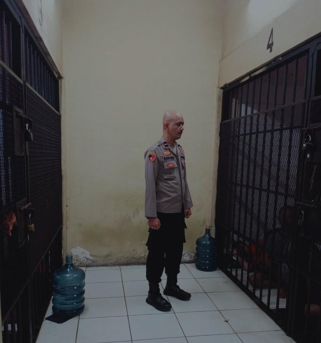Petugas Jaga Sattahti Rutin Melaksanakan Pemeriksaan dan Pengecekan Ruang Serta Jumlah Tahanan di Rutan Polresta Tangerang