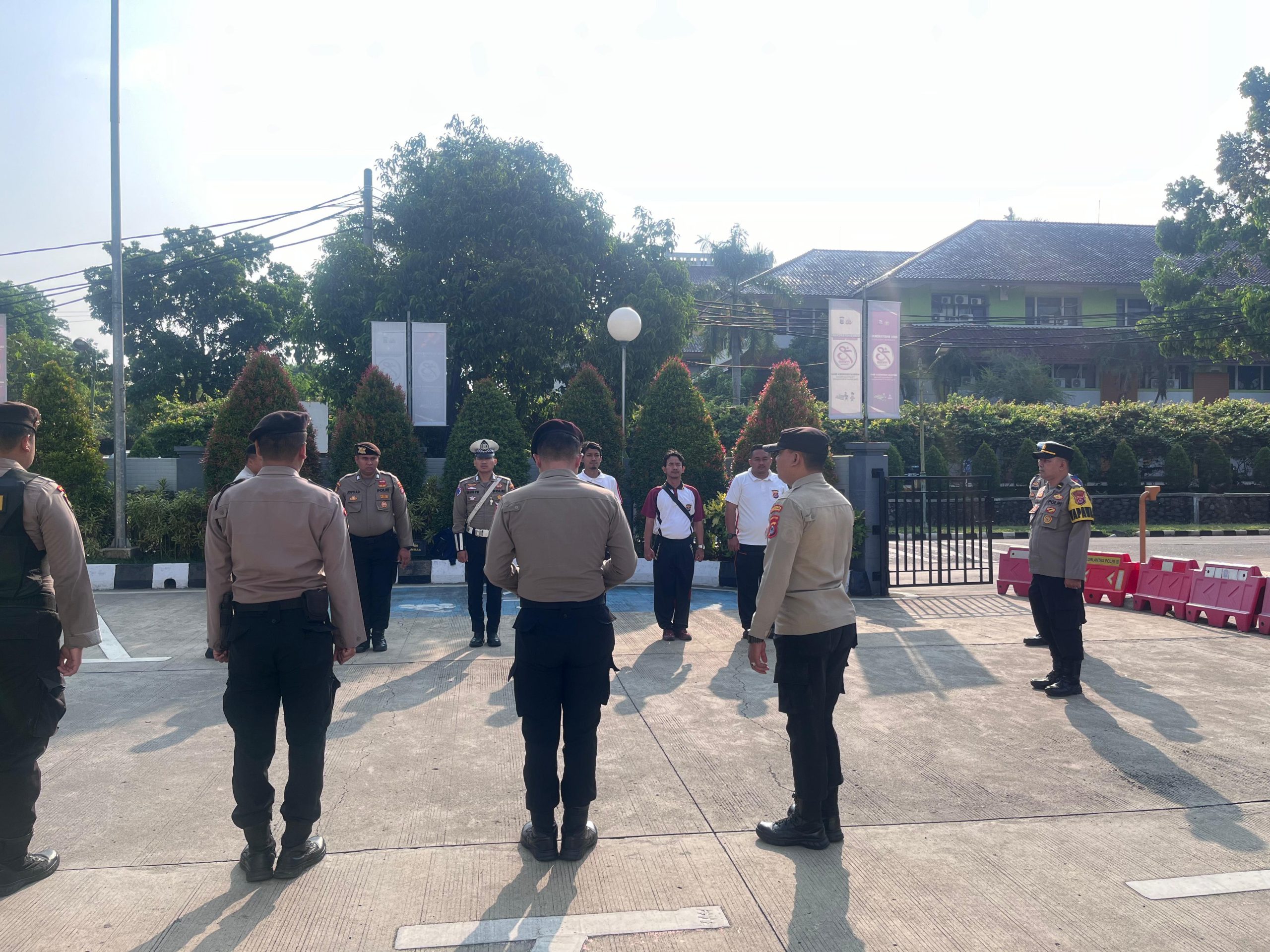 Apel Serah Terima Anggota Piket Sat Reskrim dan Fungsi Polresta Tangerang