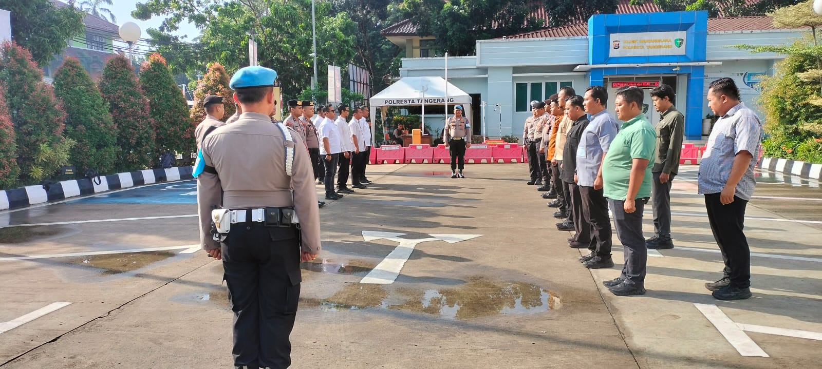 Apel Serah Terima Anggota Sat Reskrim Polresta Tangerang untuk Piket Fungsi