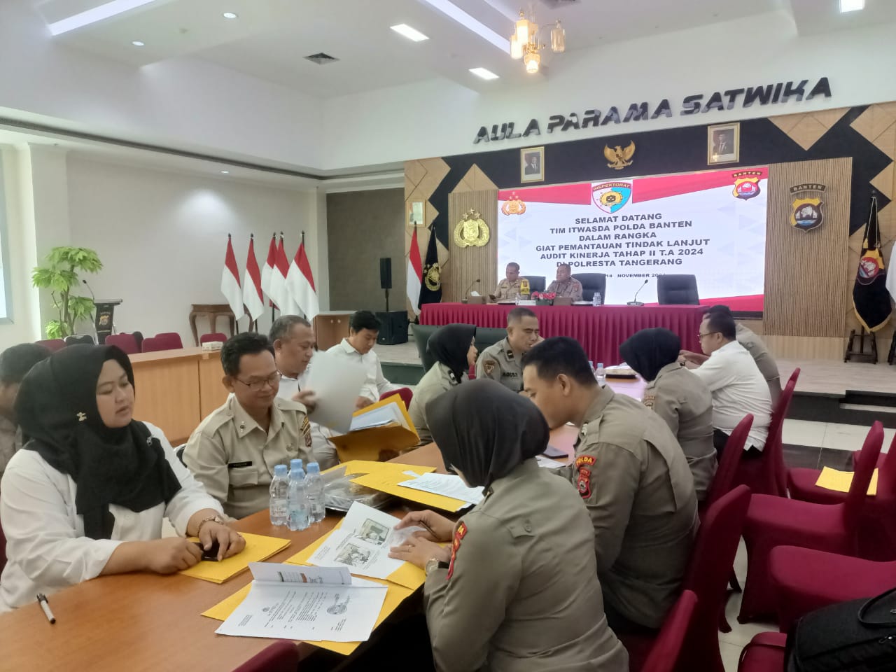 Anggota Sat Reskrim Polresta Tangerang Ikuti Pemantauan Tindak Lanjut Audit Kinerja Tahap II T.A. 2024 oleh Itwasda Polda Banten