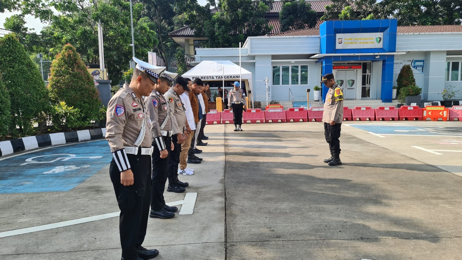 Apel Serah Terima Anggota Sat Reskrim Polresta Tangerang untuk Piket Fungsi