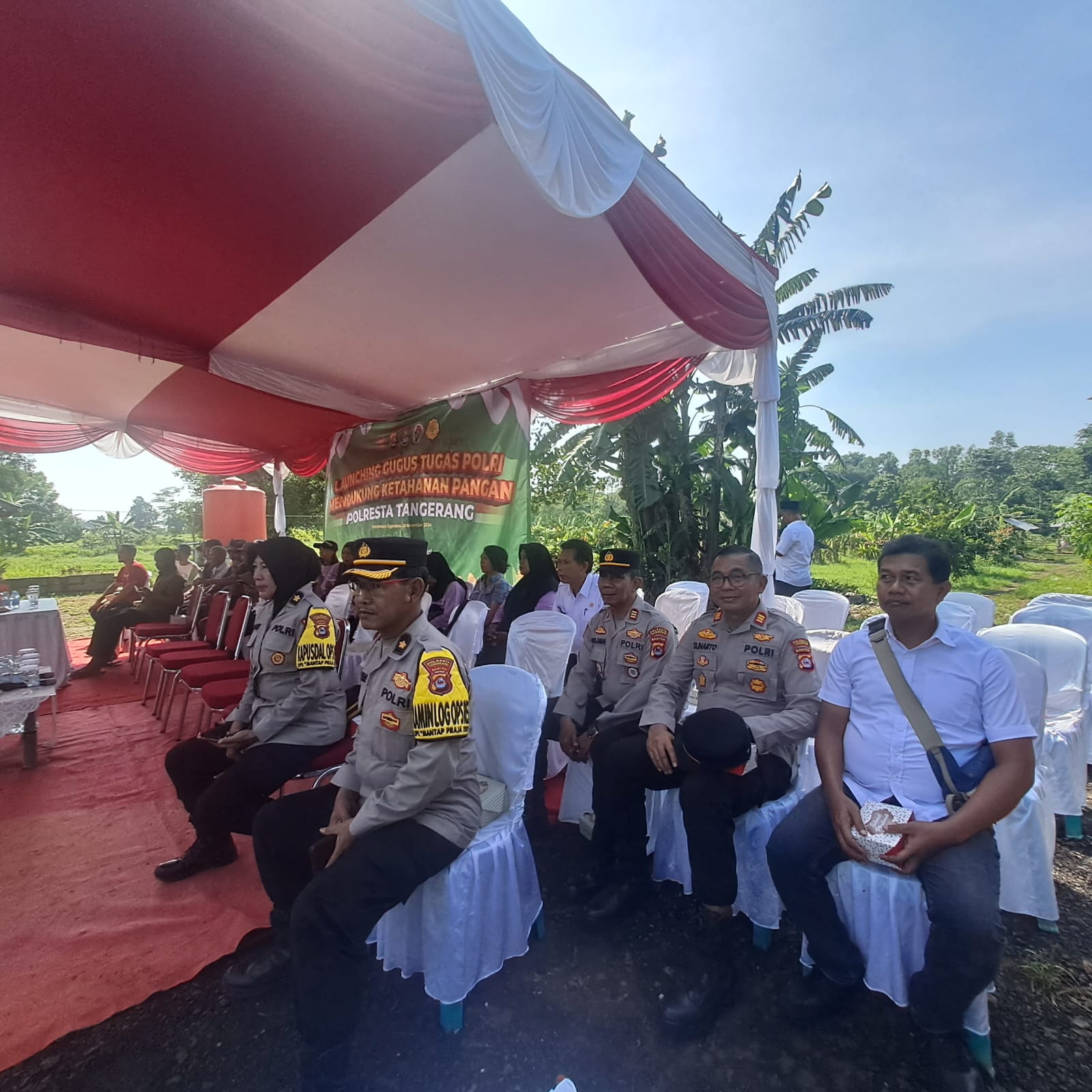 KBO Sat Reskrim dan Polresta Tangerang Ikuti Launching Gugus Tugas Polri Mendukung Ketahanan Pangan