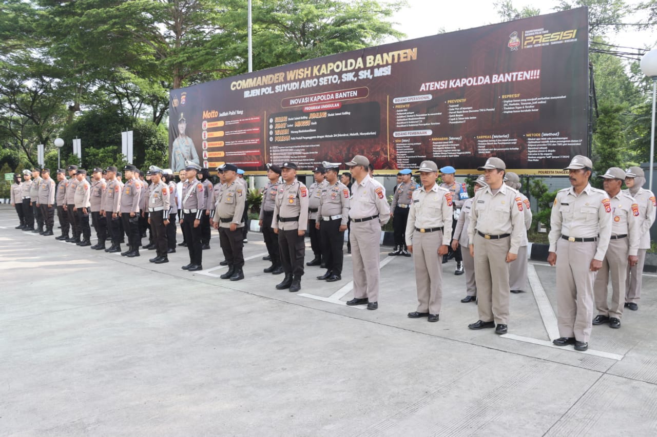 Anggota Sat Reskrim Ikuti Apel Siaga Mako Jelang Pilkada Serentak 2024