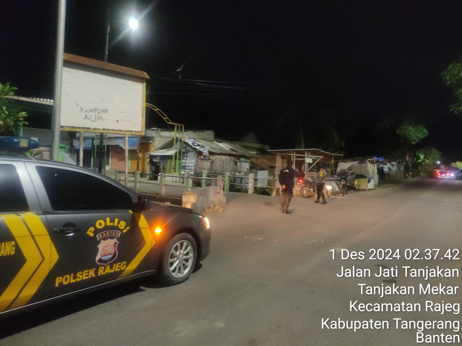 Polsek Rajeg tingkatkan patroli jelang subuh, antisipasi tawuran, geng motor dan 3 c lainnya.