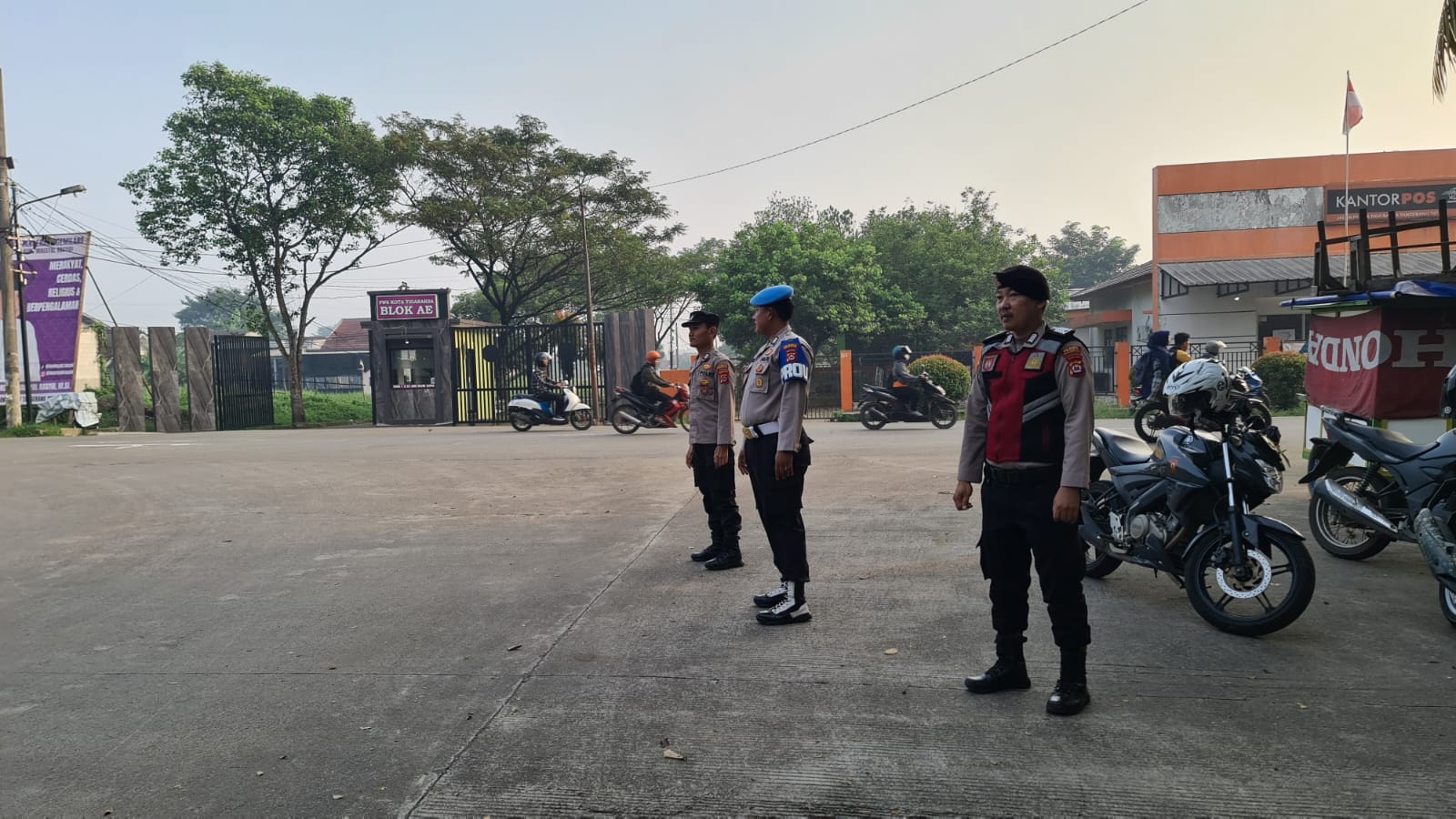 Strong Point anggota siwas Antisipasi Kepadatan Arus Lalulintas