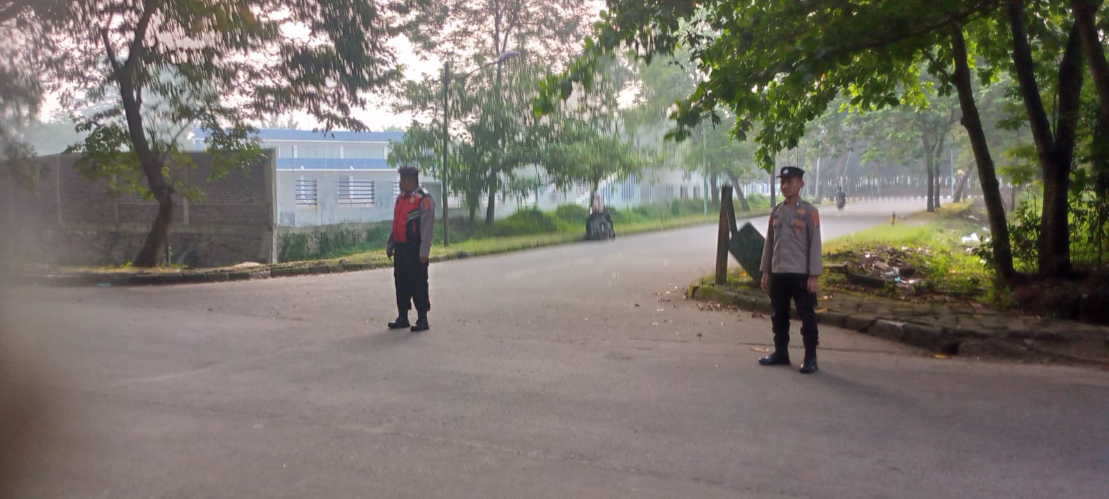 Strong Point anggota siwas Antisipasi Kepadatan Arus Lalulintas