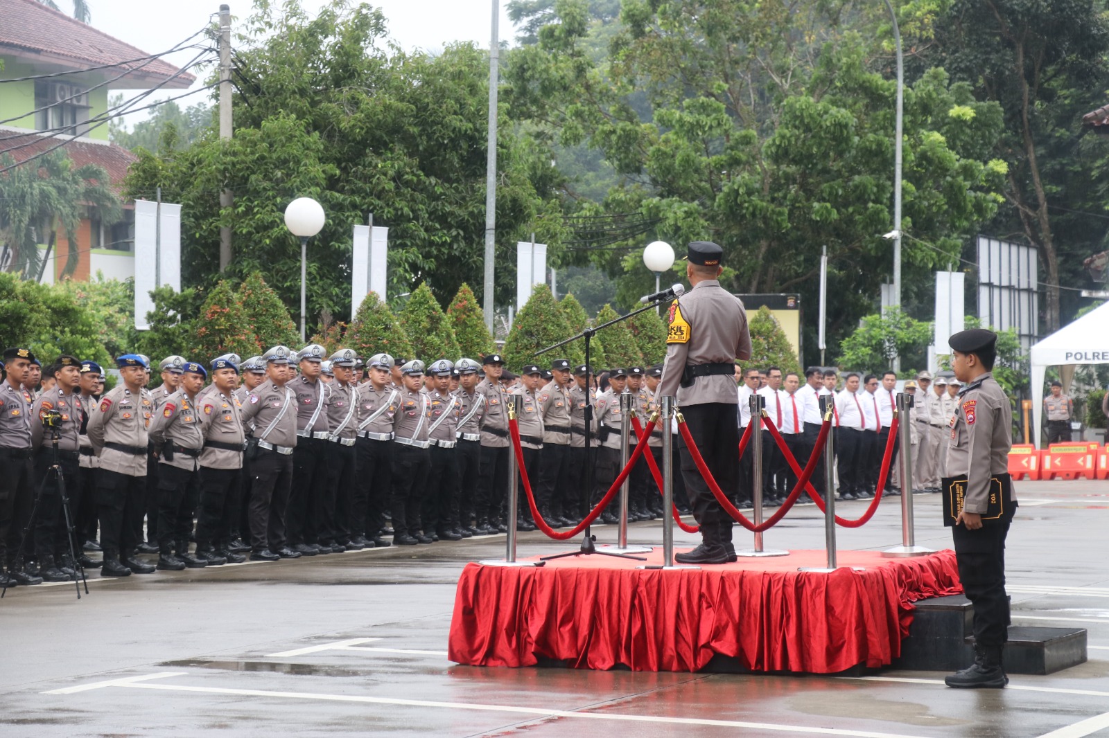 Anggota Sat Reskrim Ikuti Apel Pagi yang Dipimpin oleh Wakapolda Banten
