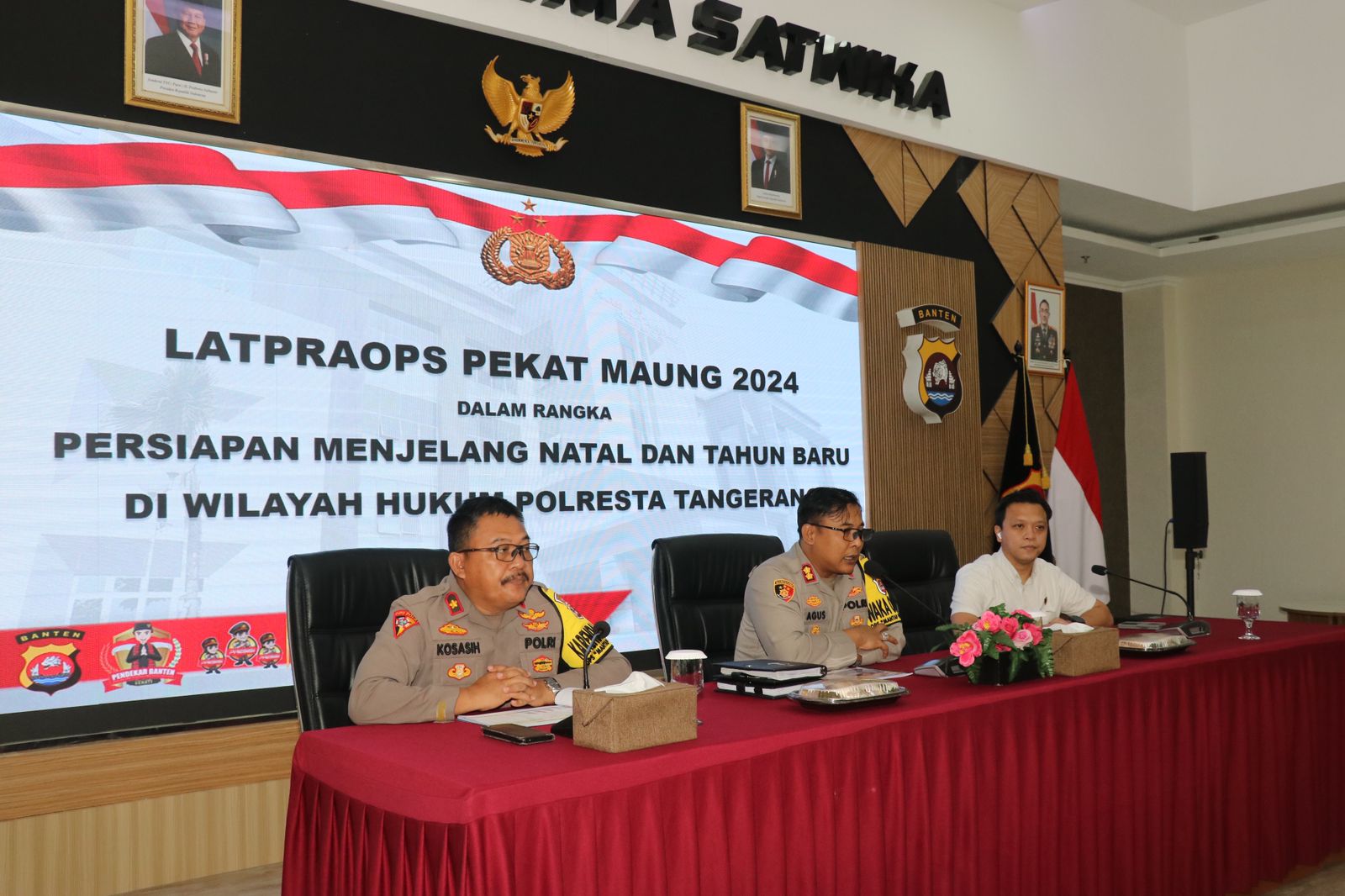 Kasat Reskrim Dampingi Wakapolresta Latpraops Pekat Maung 2024