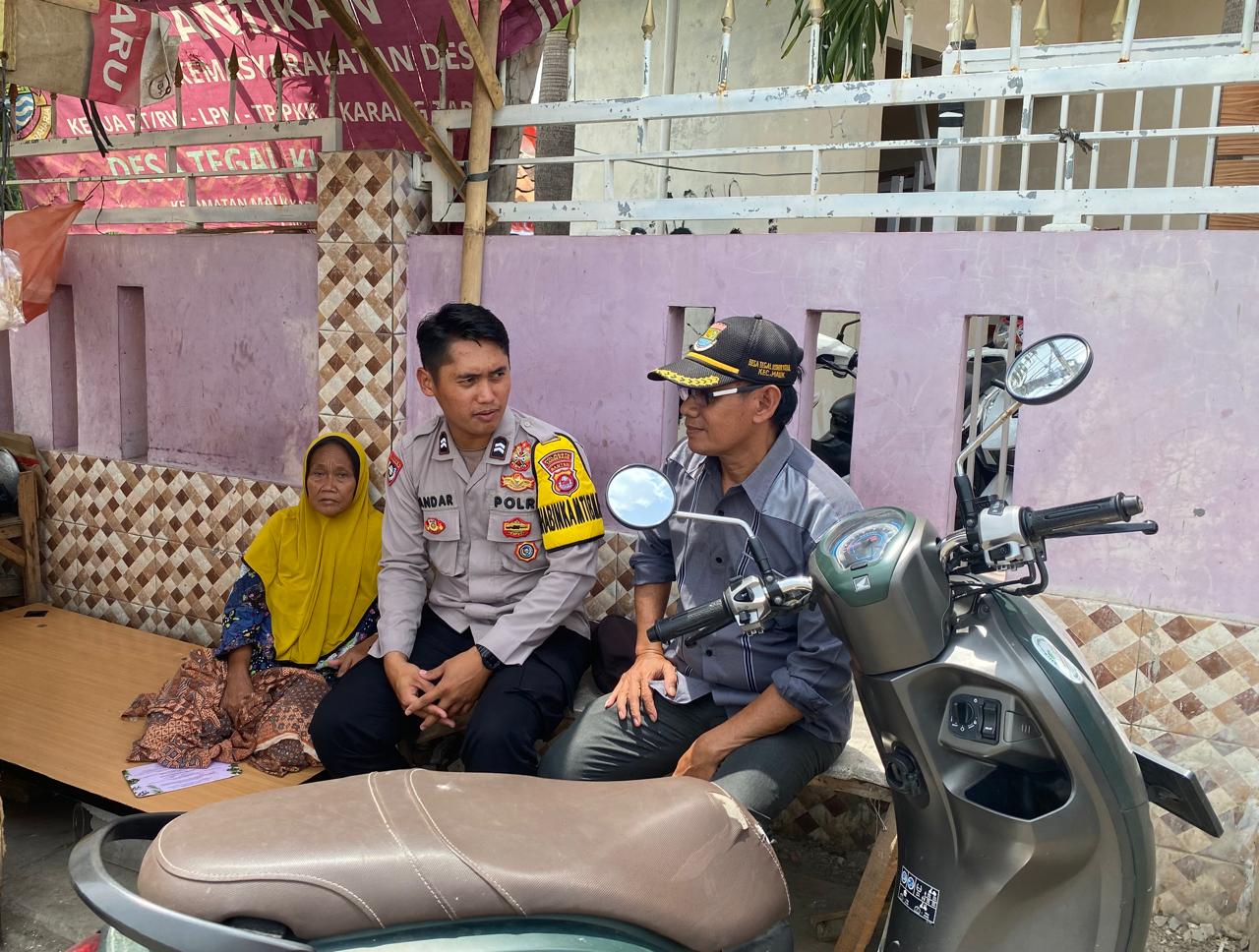 Briptu Nandar Bhabinkamtibmas Polsek Mauk Sampaikan Pesan-pesan Kamtibmas