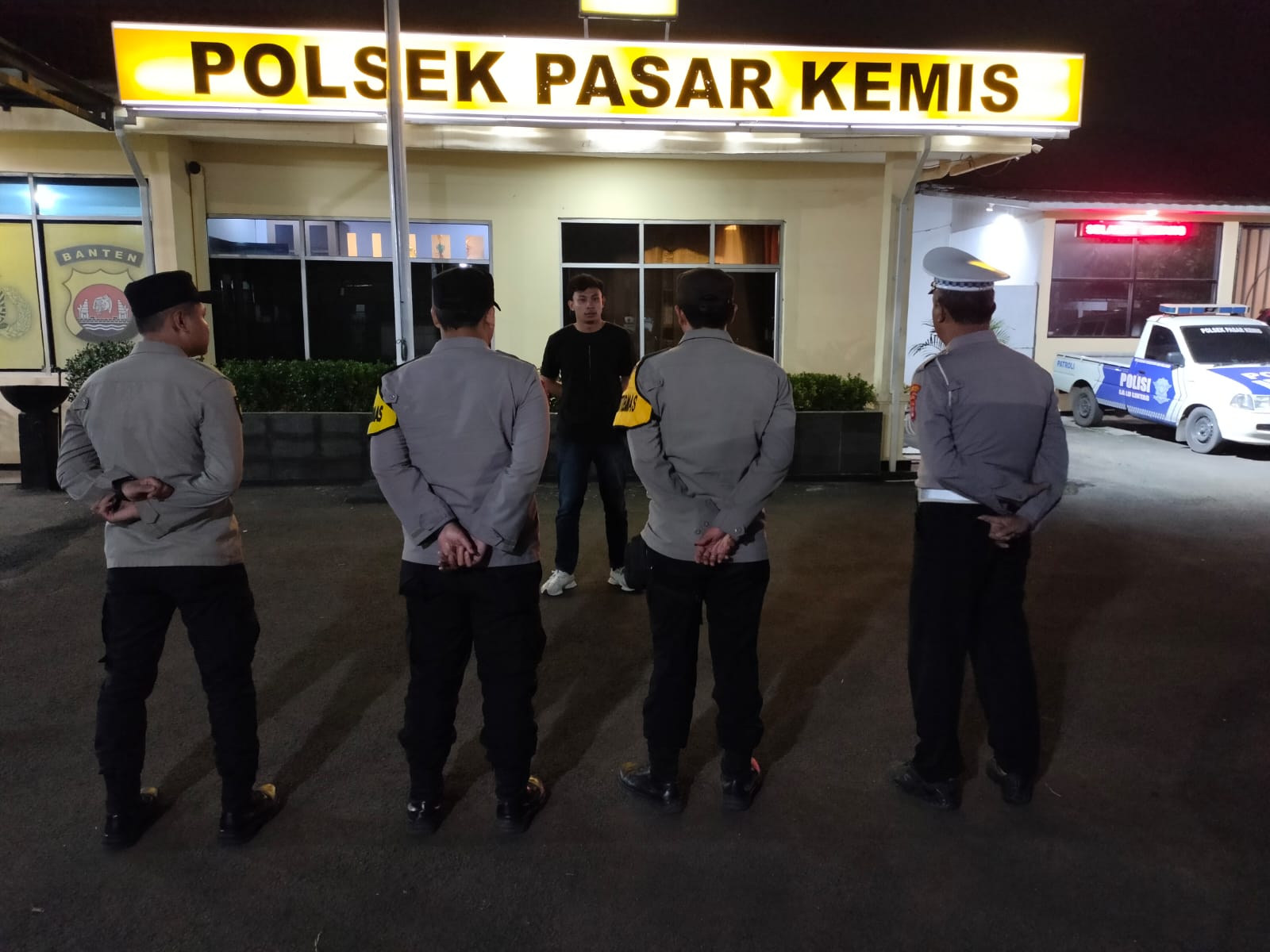 Pawas Polsek Pasar Kemis Polresta Tangerang Pimpin Apel Malam