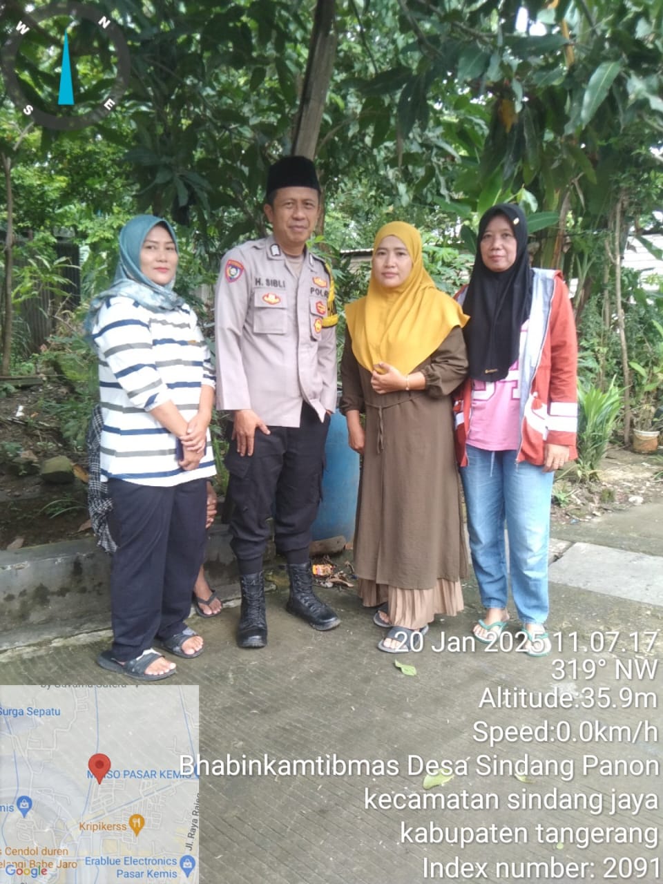 Wujud Kedekatan Dengan Warga Binaan, Bhabinkamtibmas Polsek Pasar Kemis Bripka Sibli Himbauan Kamtibmas