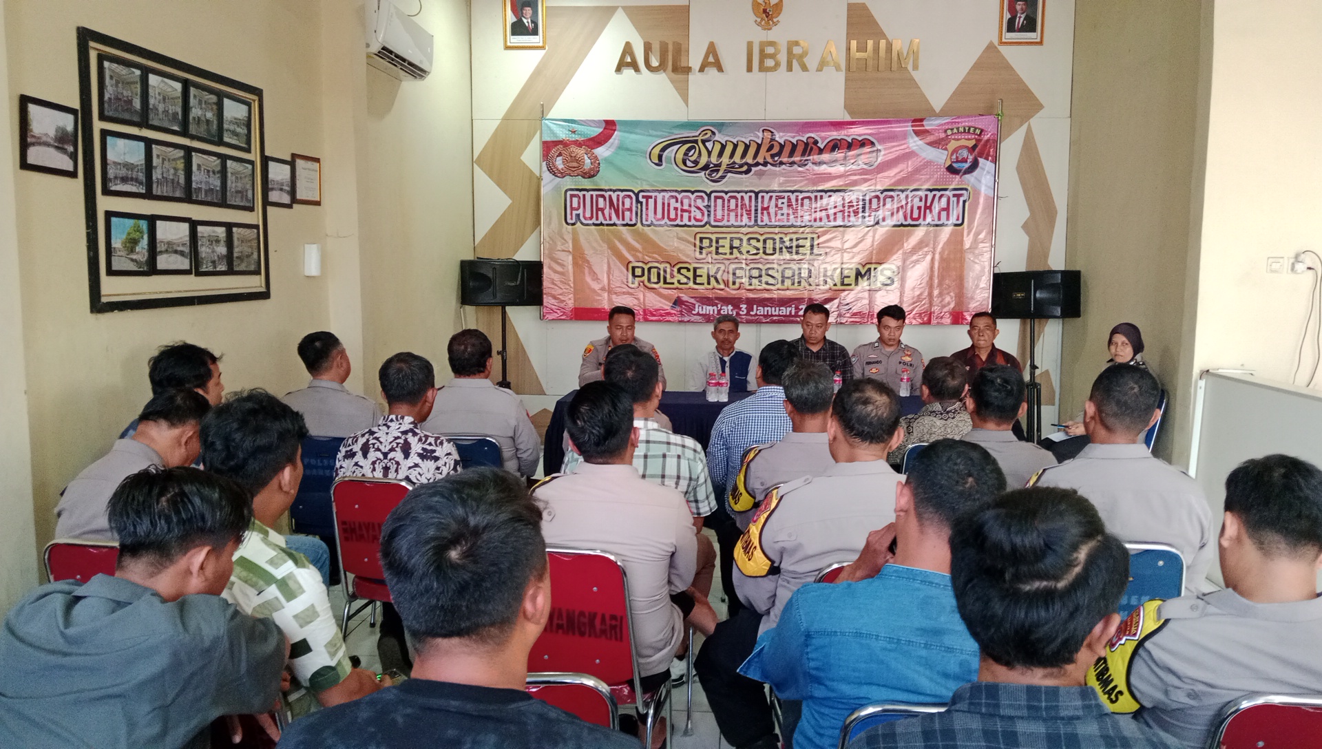 Kapolsek Pasar Kemis Polresta Tangerang Syukuran Yang Purna Tugas dan Kenaikan Pangkat